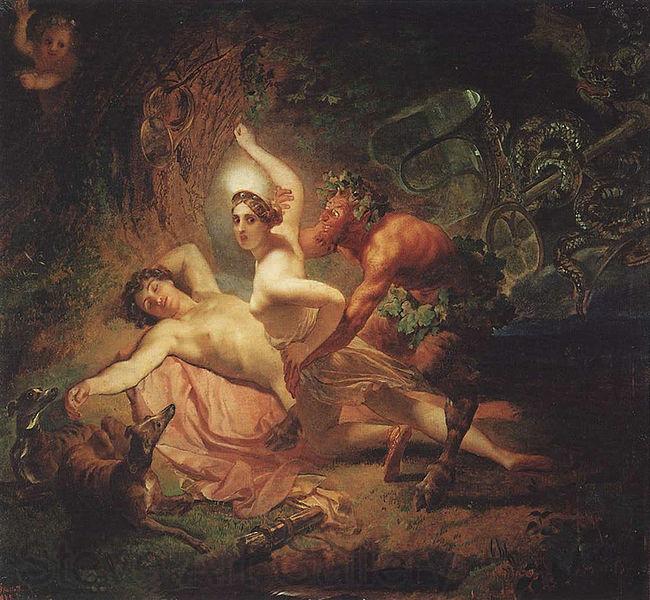 Karl Briullov Endymion and Satyr France oil painting art